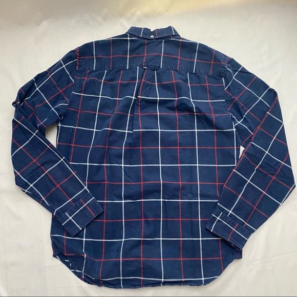 GAP button down dress shirt - plaid flannel - cotton - Modern Oxford - Picture 7 of 11